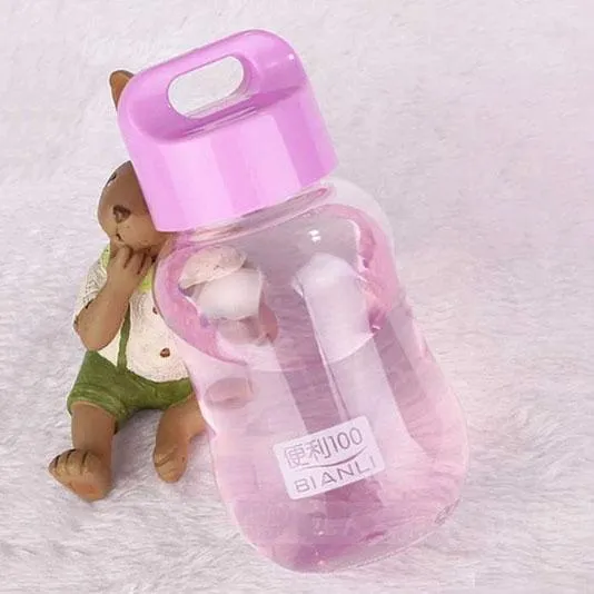 180ML Plastic Colorful Water Bottle Portable