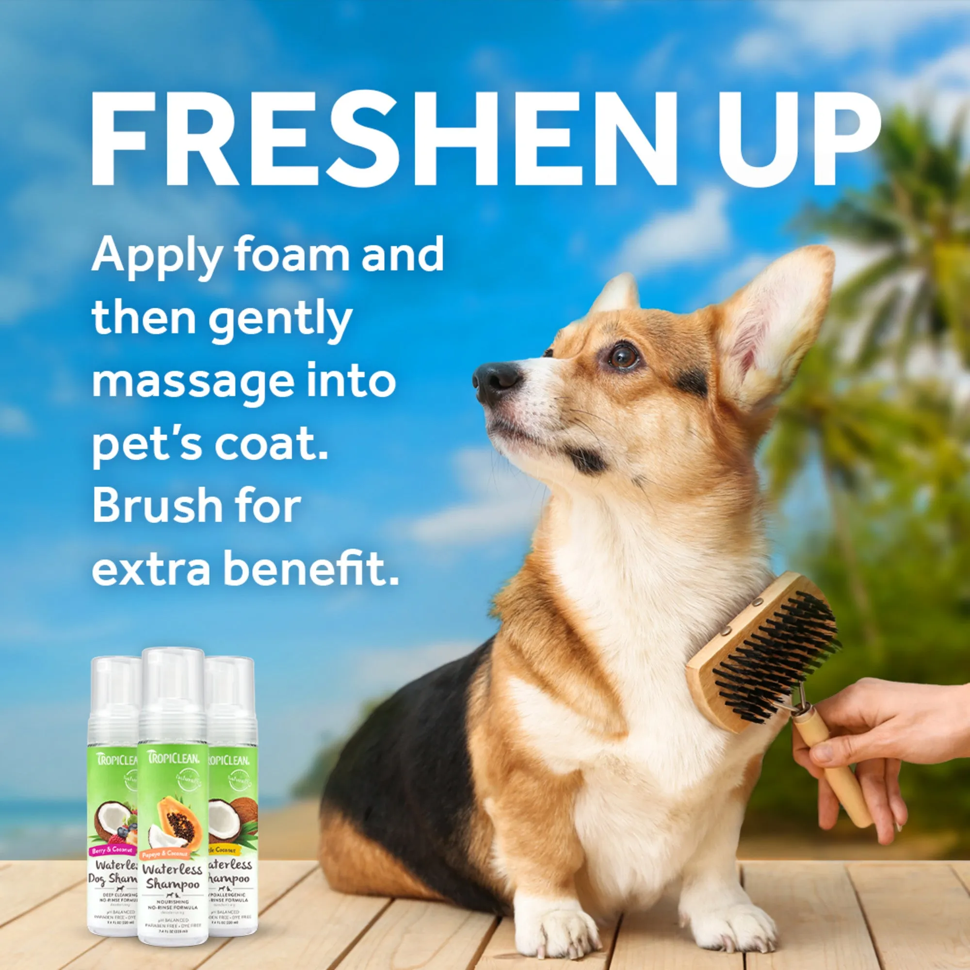 20% OFF: TropiClean Berry & Coconut Deep Cleansing Waterless Shampoo For Cats