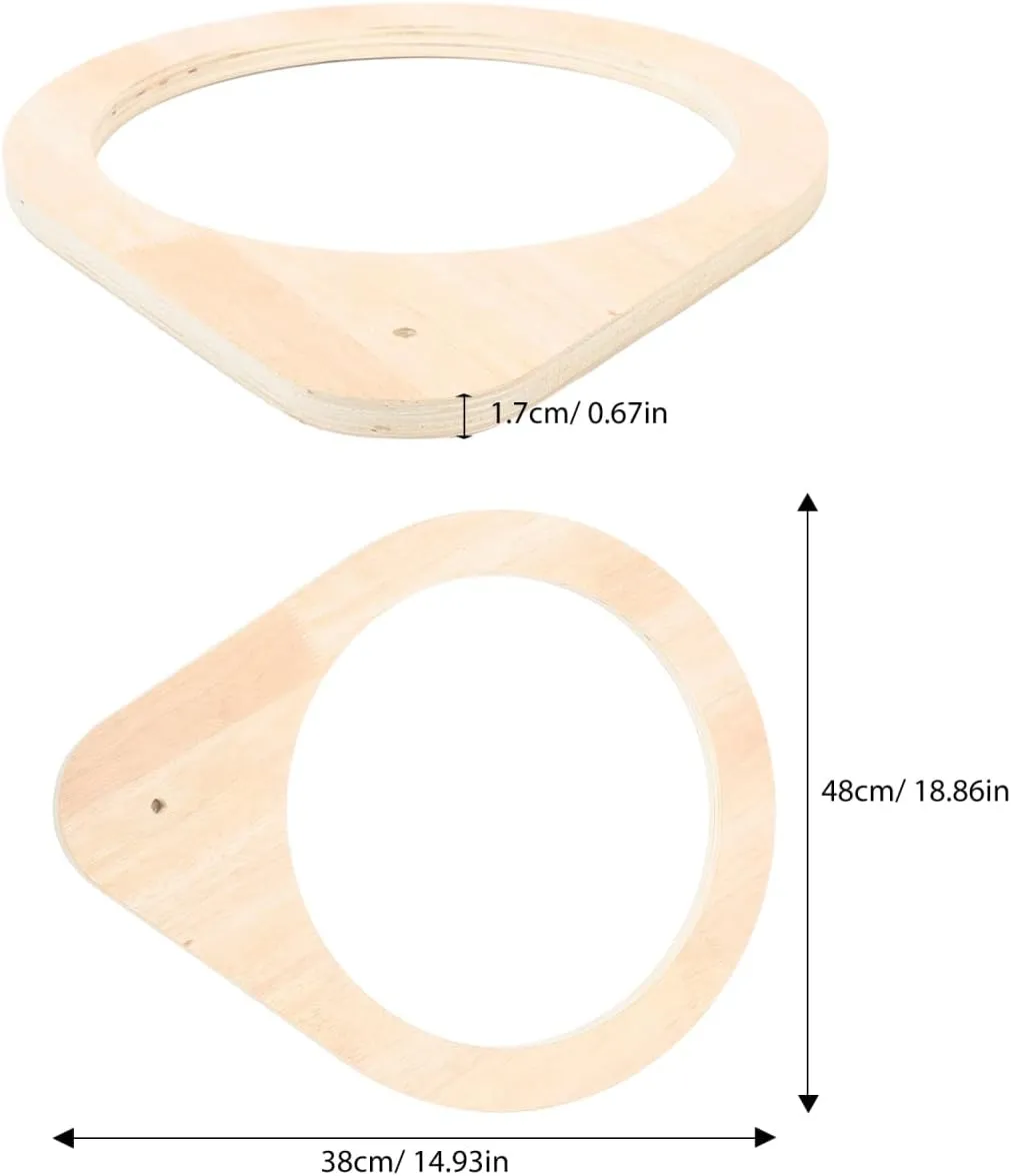 Cat Perch Frame Wooden Cat Scratching Post Accessory Spacious Design Minimalist Style Replaceable Scratch Post Frame