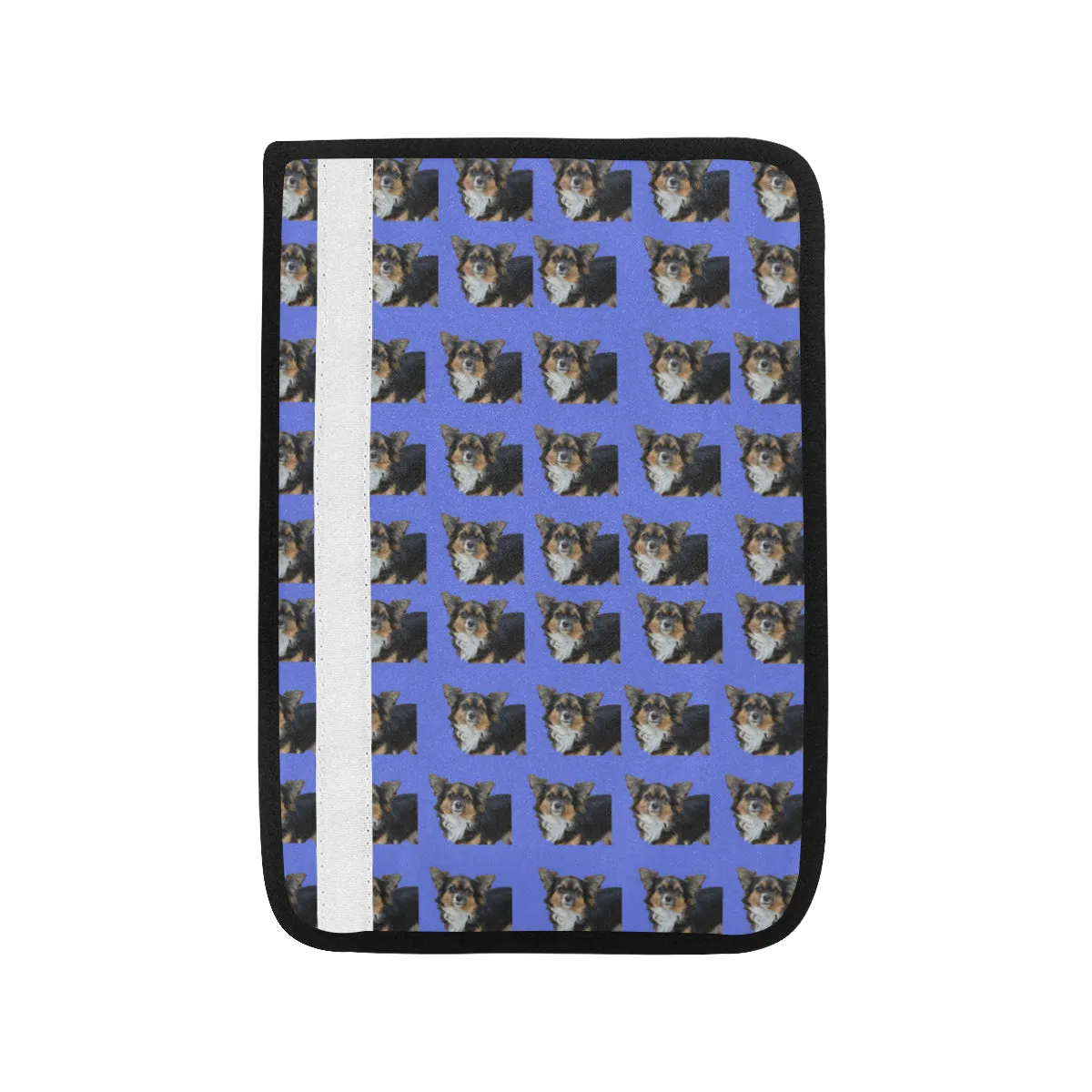 Chihuahua Car Seat Belt Cover - Black & Tan