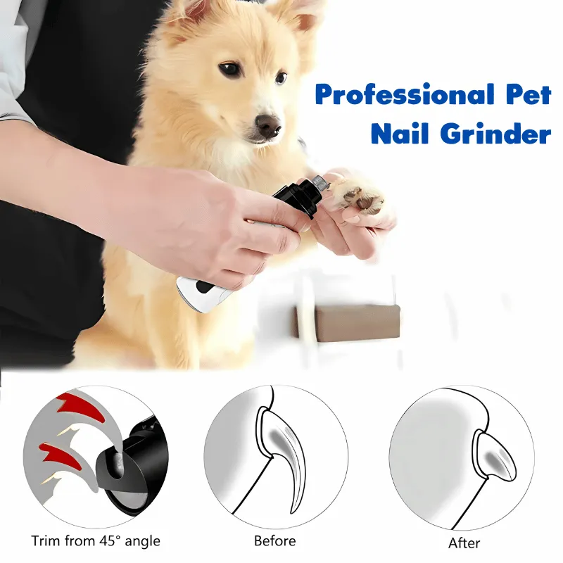 Cordless Pet Nail Trimmer - Quiet, Rechargeable, & Ergonomic