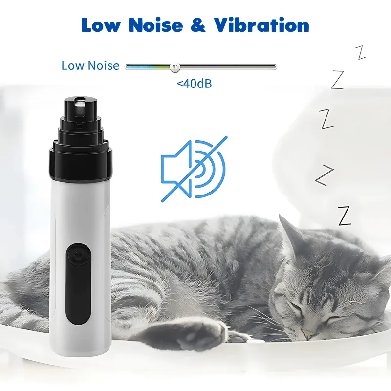 Cordless Pet Nail Trimmer - Quiet, Rechargeable, & Ergonomic