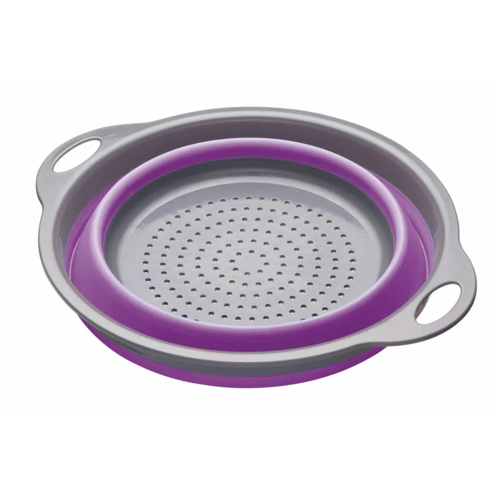 Cw Br Colander 24Cm Collapsible Purple