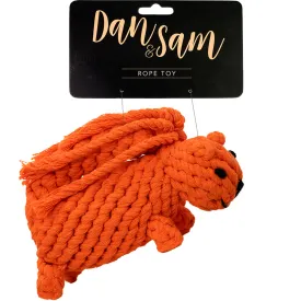 Dan & Sam - Sydney the Squirrel Rope Dog Toy