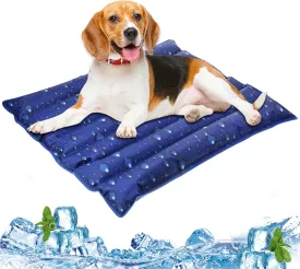 Dog Cooling Mat, 29.5" x 29.5", Cooling Mat for Dogs and Cats, Suitable for All Types of Pets, Durable Cooler Fabric for Better Cool Sensation, Keeping Pets Cool in Summer Heat (Dewdrop)