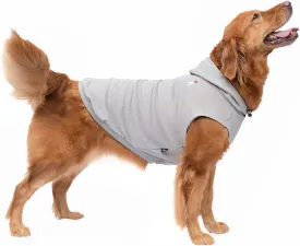 Dog Pet Clothes Hoodies Sleeveless Sweatershirt for Extra Large Dogs Boy Girl Doggy Sweater Elastic Cotton Pullover Hoodie for Labrador Golden Retriever Border Collie German Shepherd - Grey XXL
