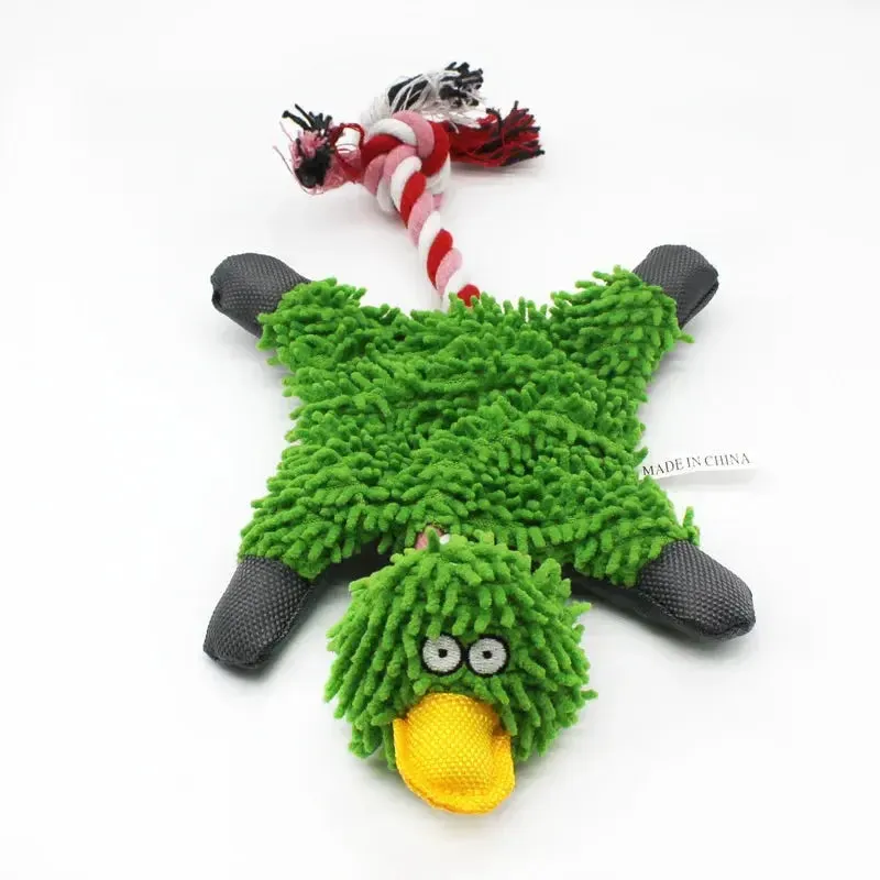 Durable Duck Plush Chew Toy with Squeak