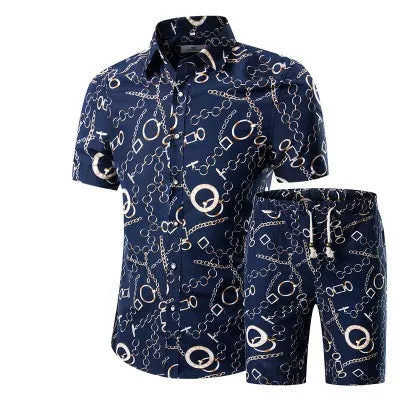 Fashion Summer Clothing Men's T-Shirt Set