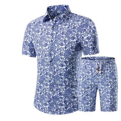 Fashion Summer Clothing Men's T-Shirt Set