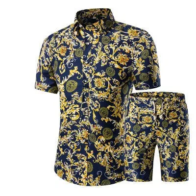 Fashion Summer Clothing Men's T-Shirt Set