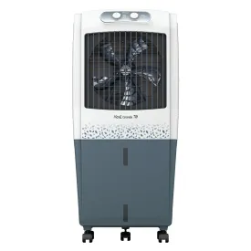 Havells KoolGrande 70L Desert Air Cooler – 3-Side Honeycomb Pads with Bacteria Shield, Ice Chamber, Bed-Height Fan, Inverter Compatible, White & Grey (GHRACBKE070)