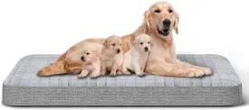 Heeyoo Large Dog Bed, Inflatable Dogs Bed for Large Dogs with Removable & Washable Cover, Orthopedic Dog Crate Pad with Anti-Slip Bottom, Portable Foldable Pet Bed for Indoor & Outdoor, Travel