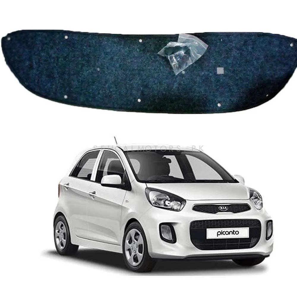 KIA Picanto 2D Black Bonnet Liner Cover - Model 2019-2021 - Protector Lid Garnish Bonnet Namda