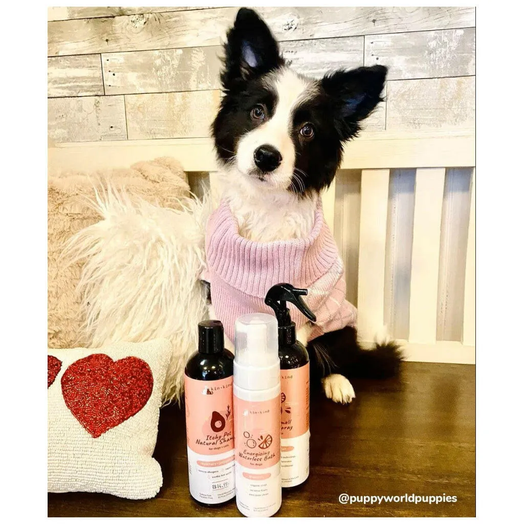 kin kind Energizing Grapefruit Waterless Bath Cleansing Foam for Dogs (8 oz)