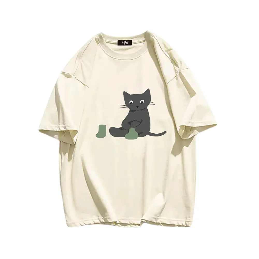“Kitten cartoon design summer” T-shirt