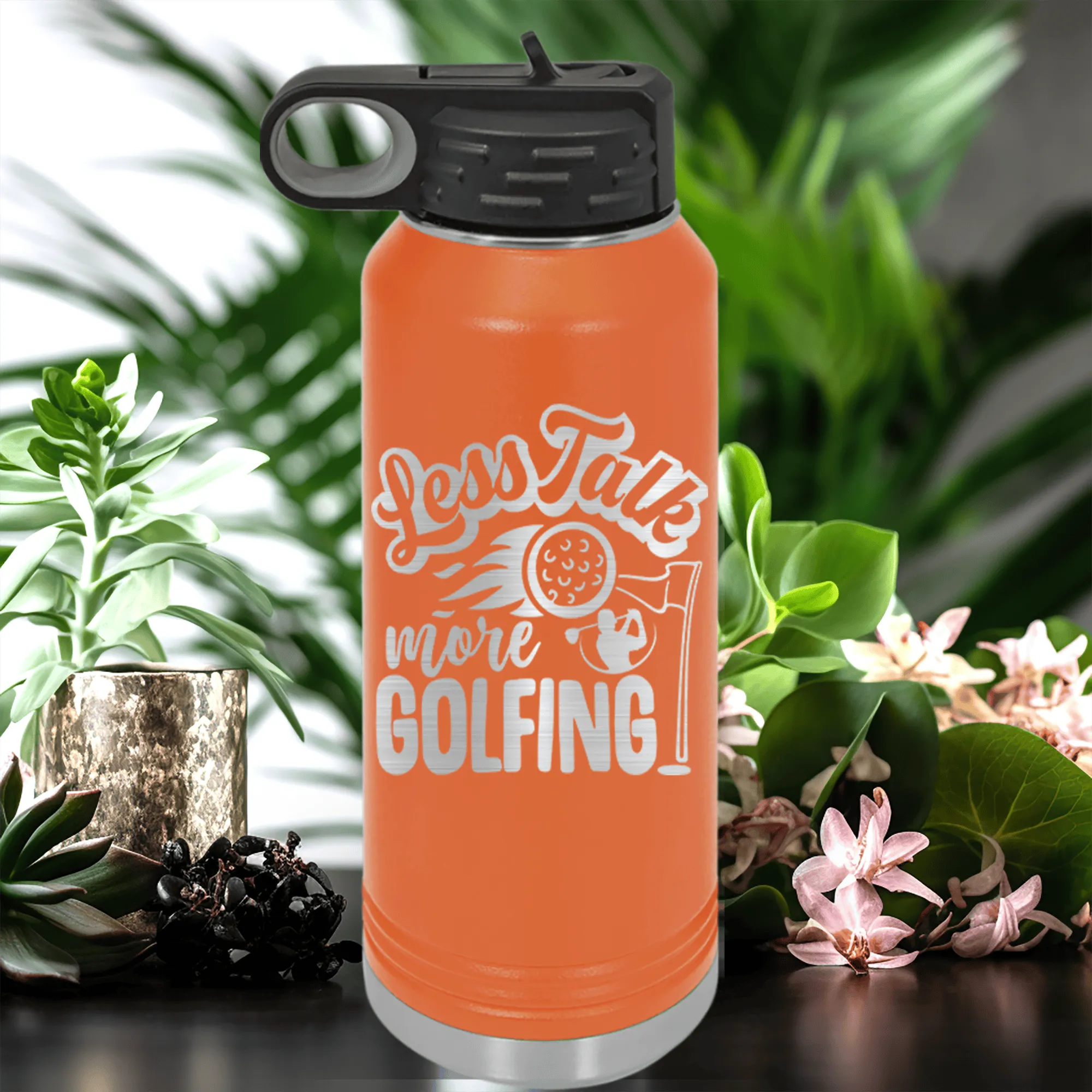 Less Talk More Golf Water Bottle