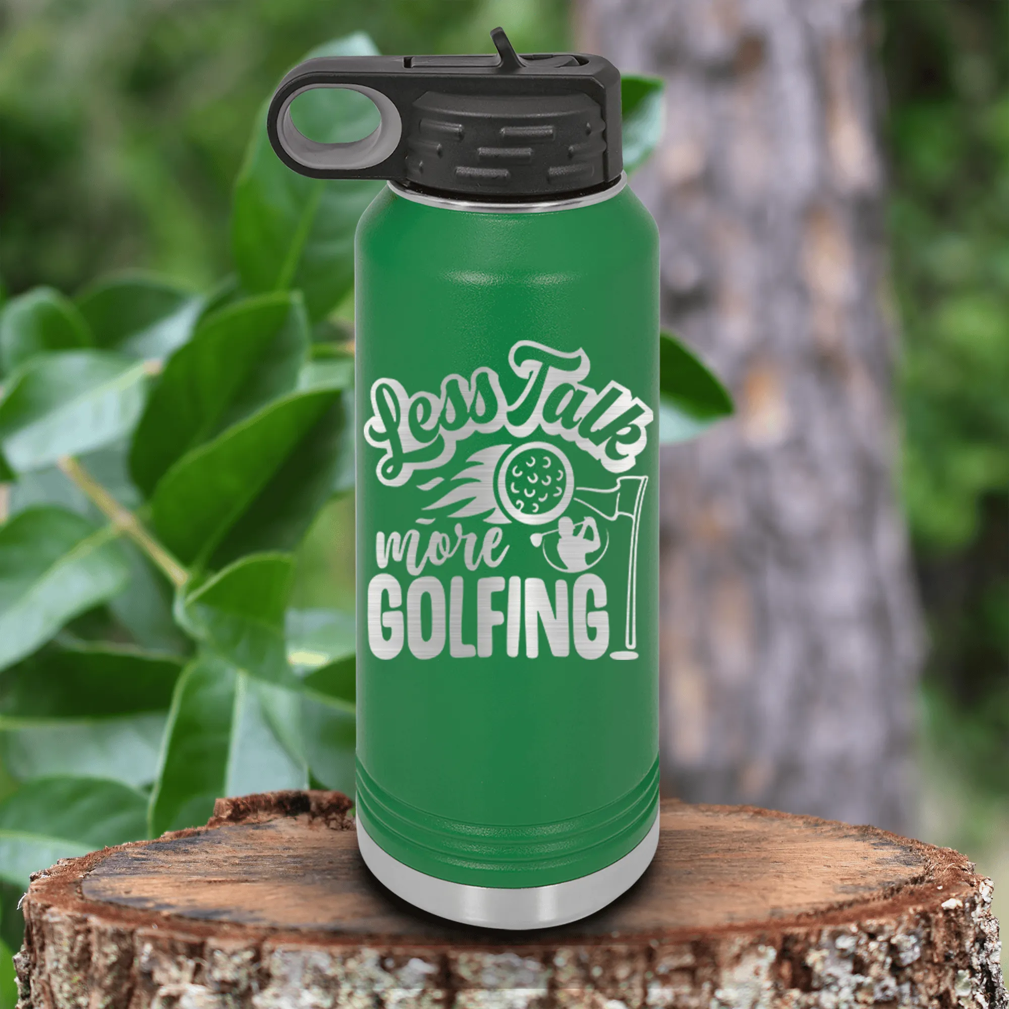 Less Talk More Golf Water Bottle
