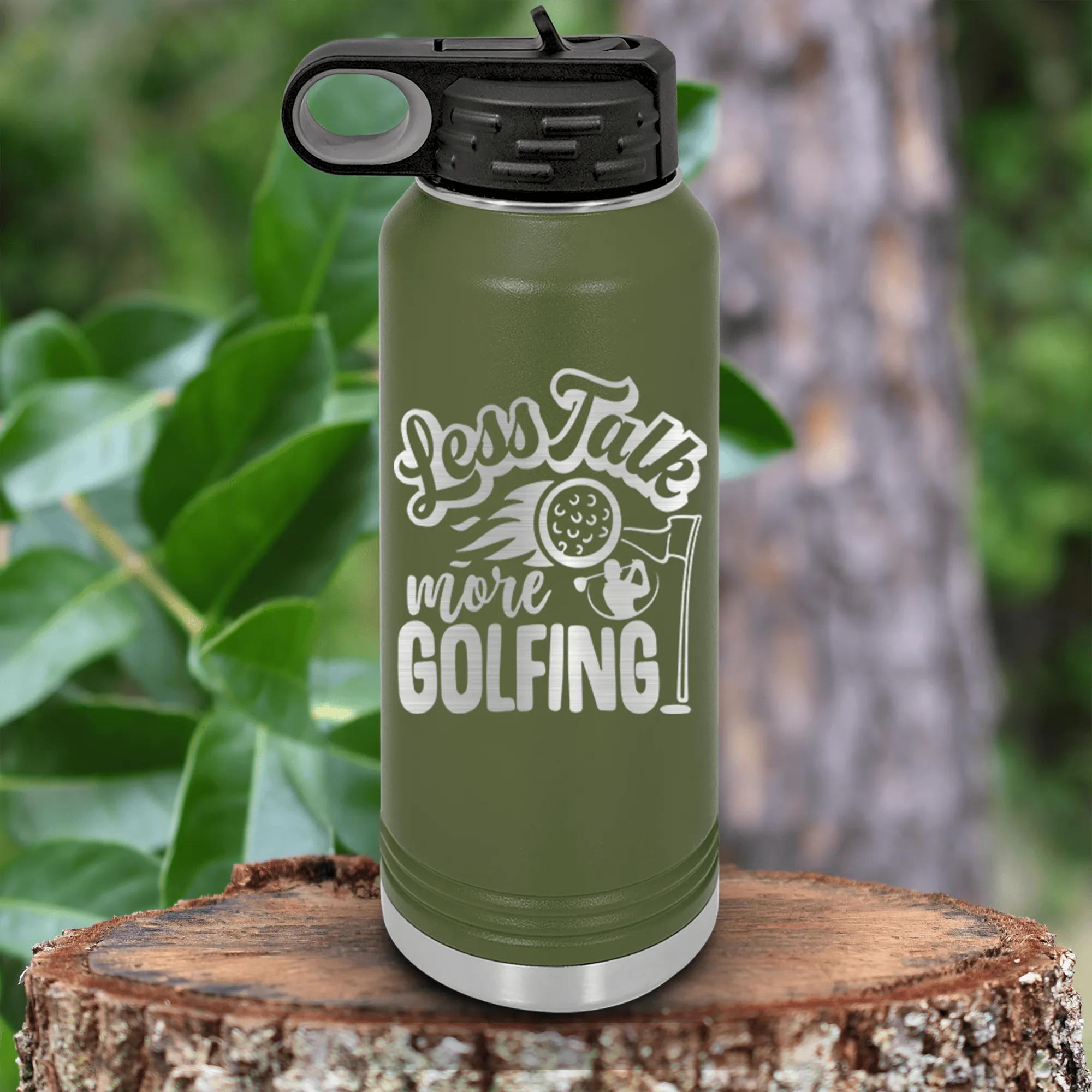 Less Talk More Golf Water Bottle