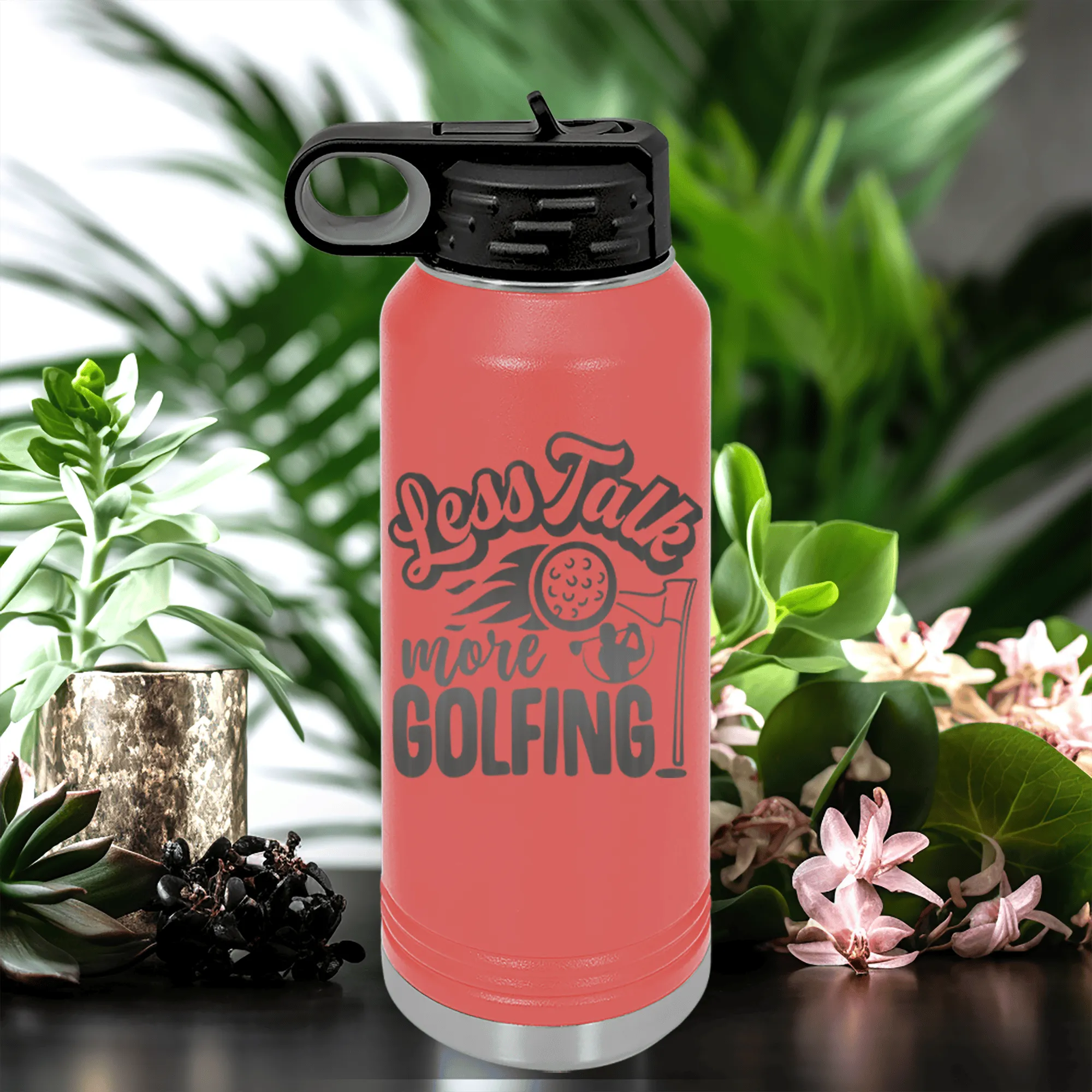 Less Talk More Golf Water Bottle