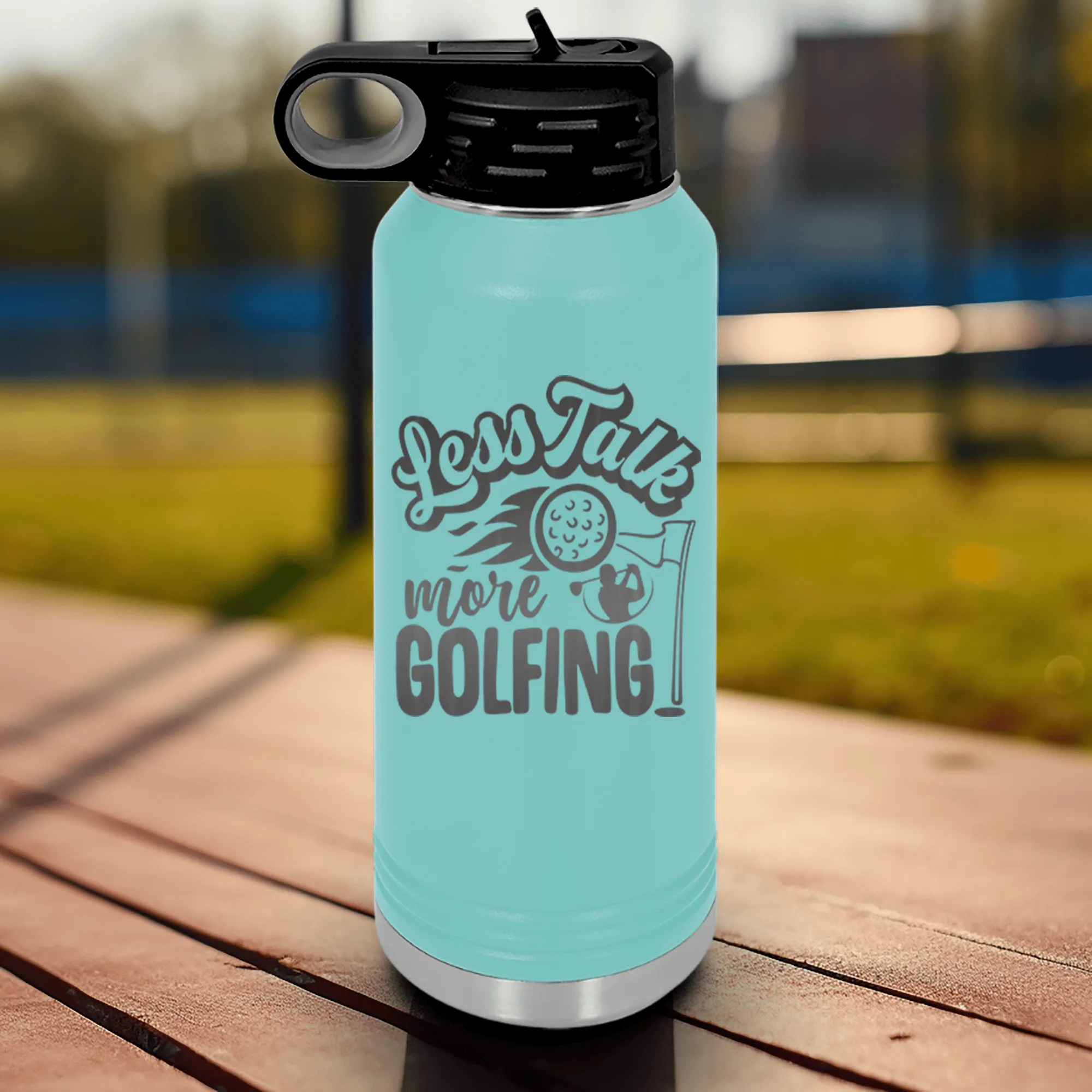 Less Talk More Golf Water Bottle