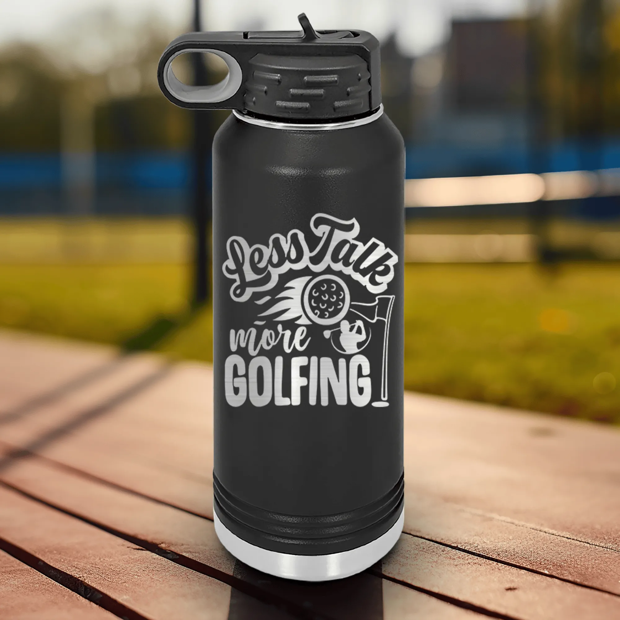 Less Talk More Golf Water Bottle