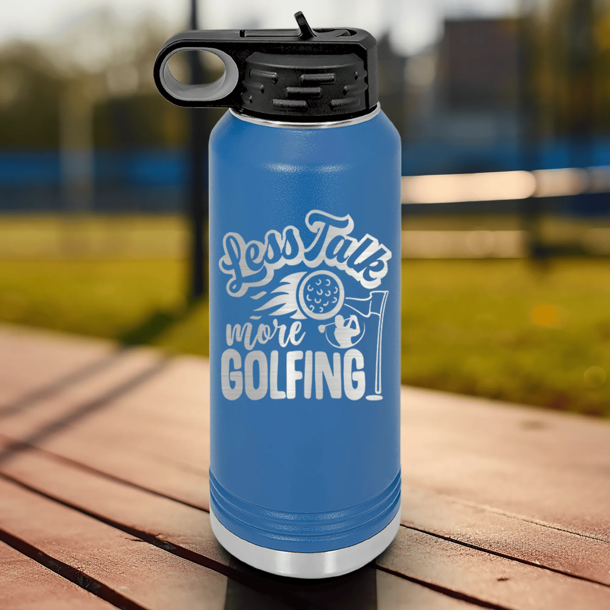 Less Talk More Golf Water Bottle