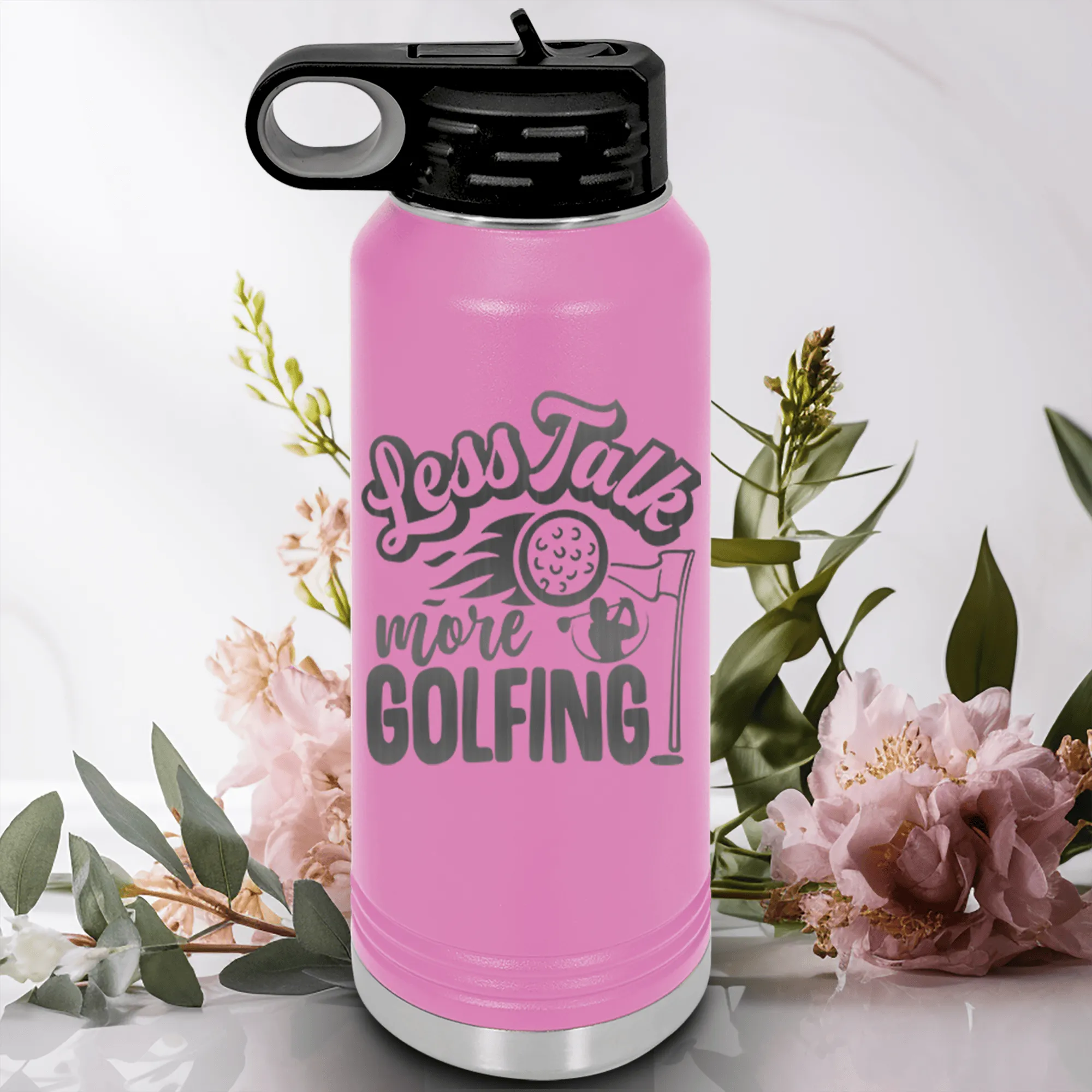 Less Talk More Golf Water Bottle