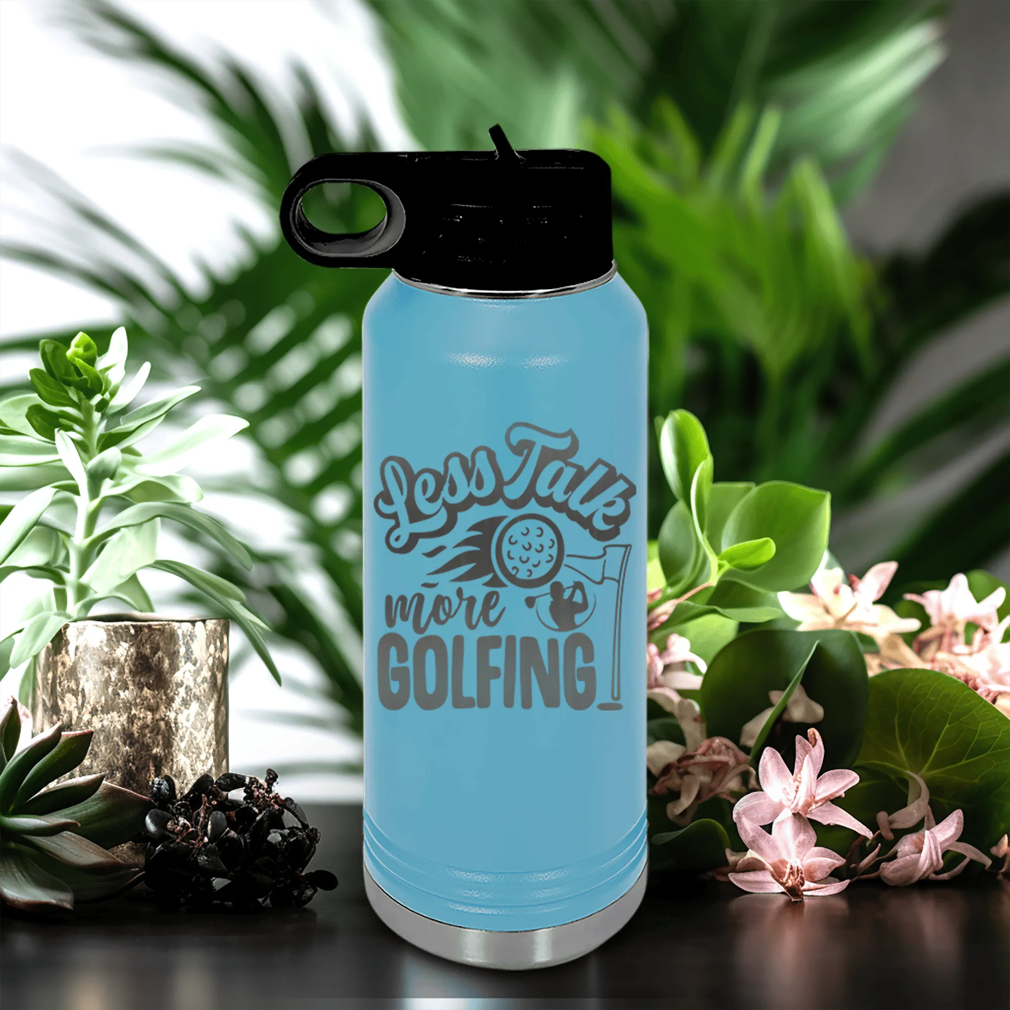 Less Talk More Golf Water Bottle