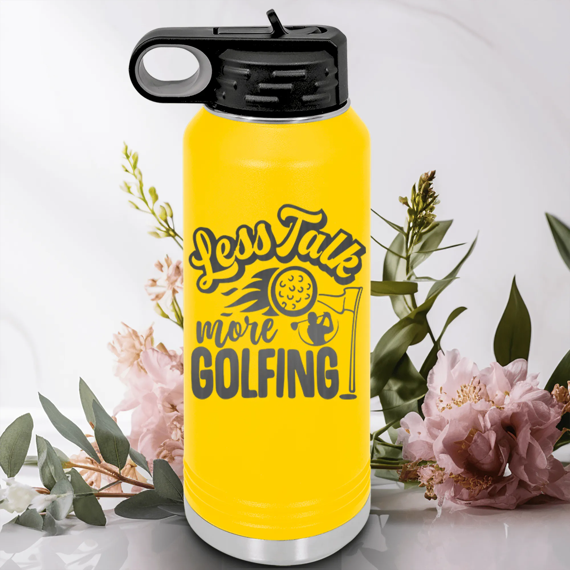 Less Talk More Golf Water Bottle