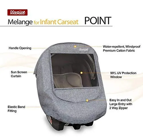 Manito Melange Infant Car Seat Weather Shield