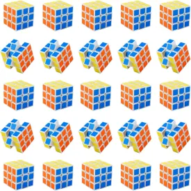 Mini Cube 24 Pack Puzzle Party Favors for Kids Birthday Party Favors, Magic Cube Classroom Prize for Students & School Rewards, Stress Relief Toys Easter Christmas Stocking Goody Bag Filler