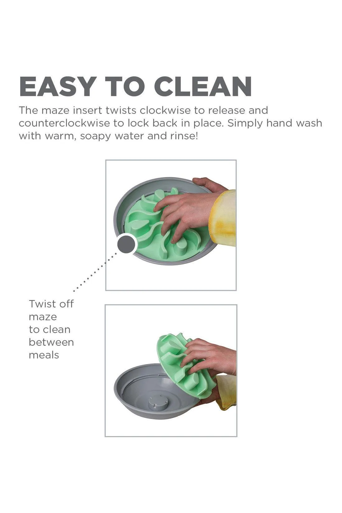 Outward Hound Fun Feeder Wobble Mint Slo Bowl