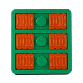 Pet Vogue Slow Feeder Rectangle Shaped Toy for Dogs (Green/Orange)