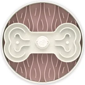 Puzzle Feeder Interactive Dog Bowl (Broken Wave, Pink)