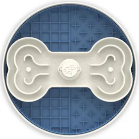 Puzzle Feeder Lick Interactive Dog Bowl (Blue)