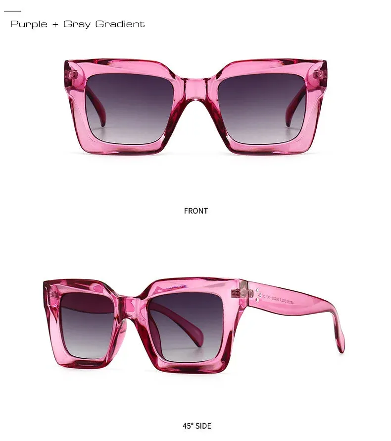 "Too Sharp" Cat Eye Women Purple Sunglasses