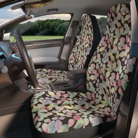 Seat Covers for Cars, Leafy Boho Car Seat Cover, Hippie Car Accessories for Women, Pink Bohemian Universal Vehicle Seat Protector