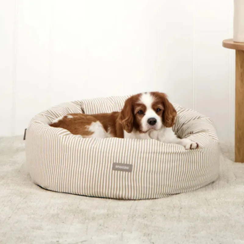 Snooza Summer Stripe Cuddler Dog Bed