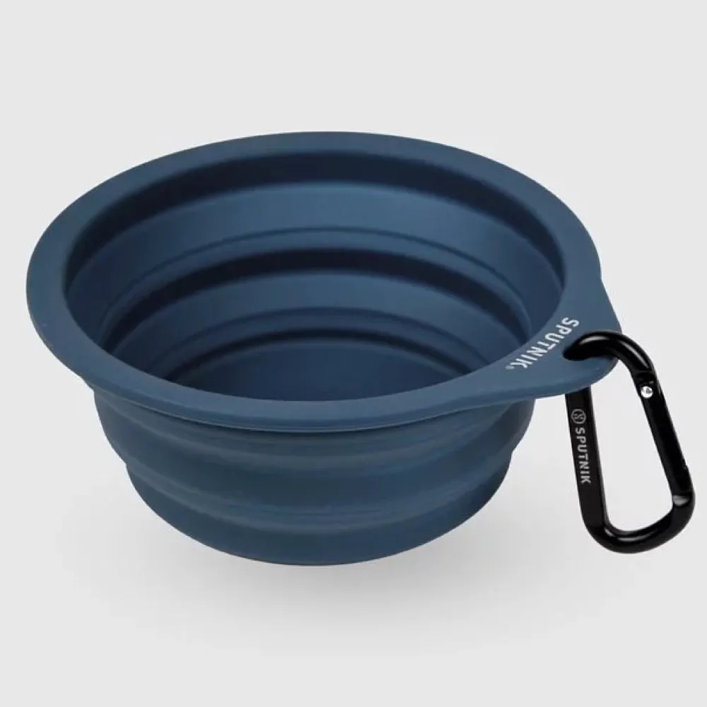 Sputnik Collapsible Dog Bowl (Blue)