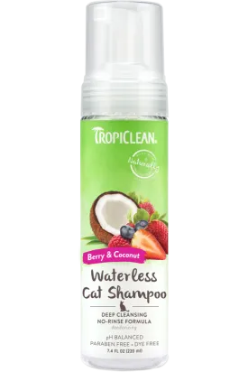 Tropiclean Berry & Coconut Deep Cleaning Waterless Shampoo For Cats