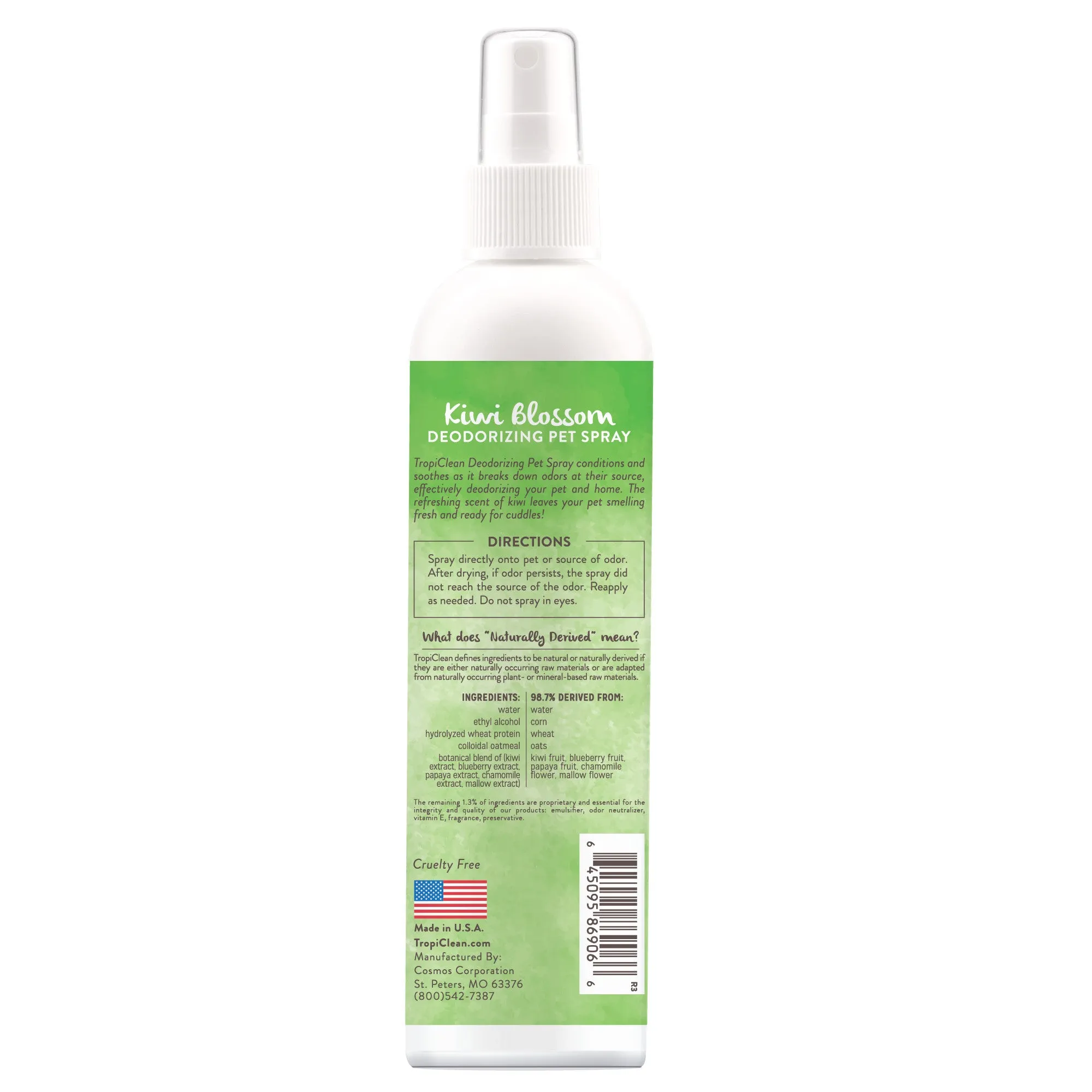 Tropiclean Kiwi Blossom Deodorizing Pet Spray