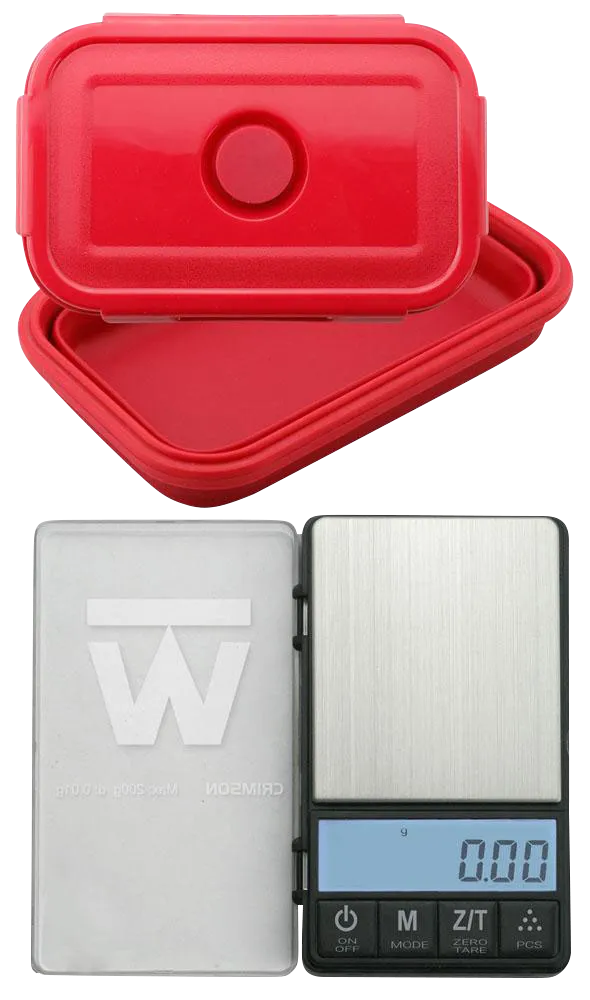 Truweigh Crimson Collapsible Bowl Scale - 200g x 0.01g