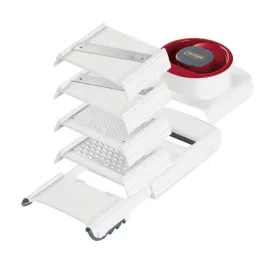 Zyliss 4 In 1 Slicer And Grater - Vegetable Cutter, Adjustable And Collapsible With Non-Slip Grip